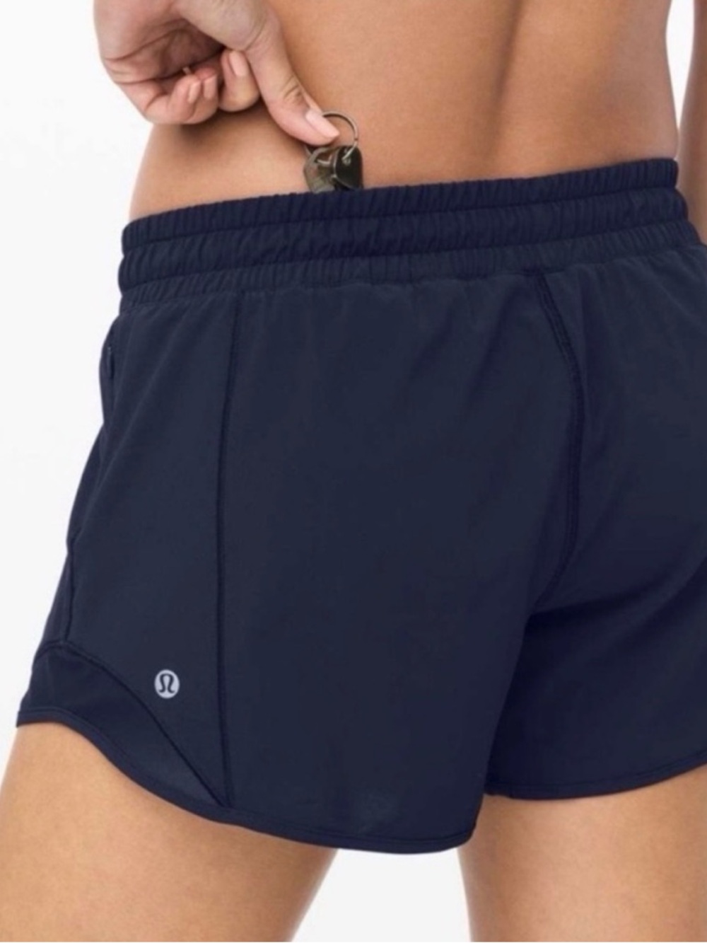 Lululemon Hotty Hots True Navy Athletic Running Shorts size 6